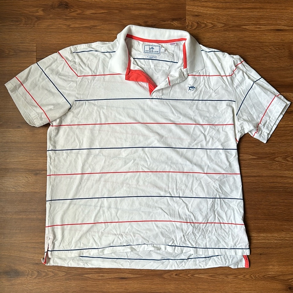 Southern Tide Striped Polo XL